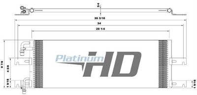 Freightliner FLD120 A/C Condenser