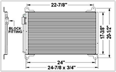 Freightliner M2 106 A/C Condenser for a Keystone M2 106