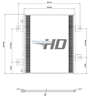 Freightliner MT45 A/C Condenser