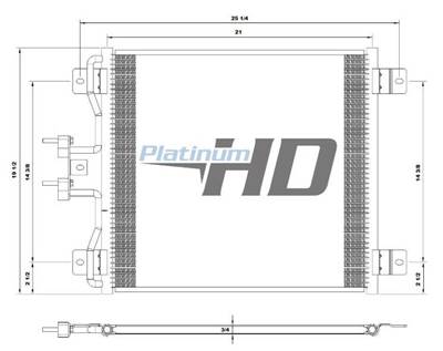 International 7100 A/C Condenser