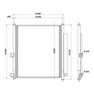 International MV A/C Condenser