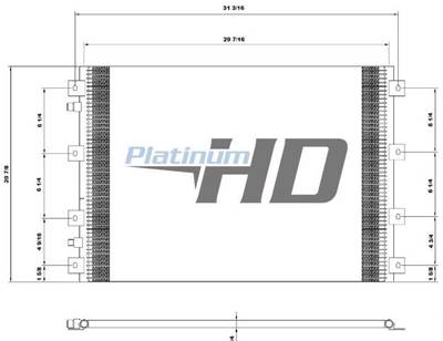 Kenworth T800 A/C Condenser for a Keystone T800