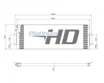 Mack CH613 A/C Condenser