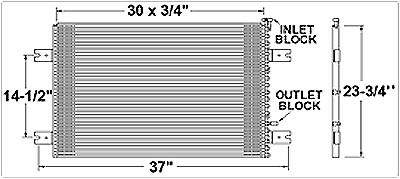 Peterbilt 379 A/C Condenser