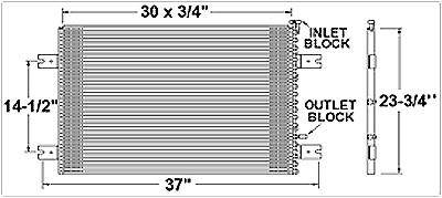 Peterbilt 379 A/C Condenser