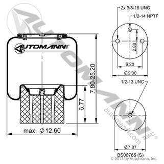 Automann AB1DK23L-8864 Spring Air Bag