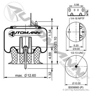 Automann AB1DK23M-9375 Spring Air Bag