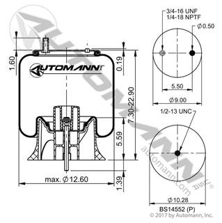 Automann AB1DK23P-9935 Spring Air Bag