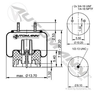 Automann AB1DK25E-8713 Spring Air Bag