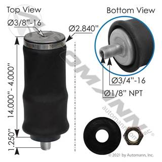 Automann ABSZ70-7036 Spring Air Bag