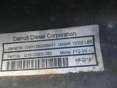 Detroit DA-F-12.0-3 Front Axle Assembly