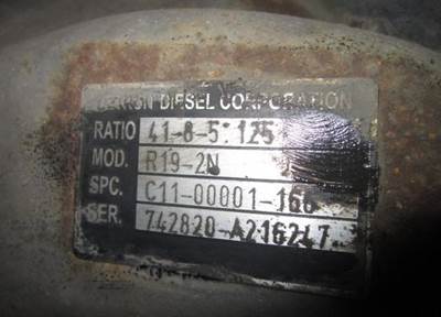 Alliance R19-2N Rear Axle Assembly