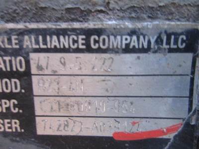 Alliance R23-4N Rear Axle Assembly