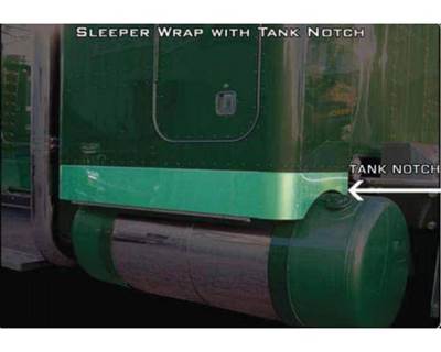 Blank Sleeper Panels with Tank Notch 48X10 for Peterbilt 379