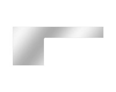 1987-2007 Peterbilt 379 7" Cab Panel with Integrated Hood Extension, Stainless Steel