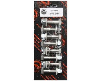 Universal Stainless Steel Bumper Bolt Kit (8 Bolts with Washers and Nyloc Nuts)