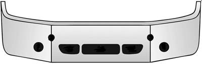 Freightliner Front Bumper for a Freightliner FLD120 CLASSIC 2008-2015