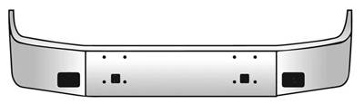 International Front Bumper for a International 9200 1997-1999