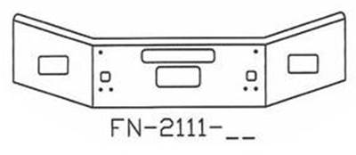 Kenworth Front Bumper for a Kenworth T800 1987-2007