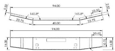 Kenworth T880 2012-2025 Front Bumper