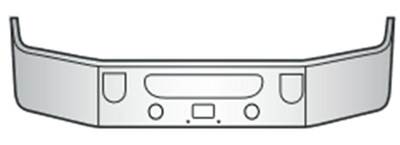 Mack Pinnacle CXU613 Front Bumper for a Mack CXU613