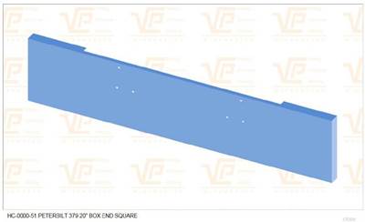 Peterbilt 379 Front Bumper for a Peterbilt 379 1987-2007