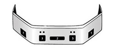 Peterbilt Front Bumper for a Peterbilt 387 1999-2001