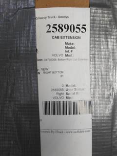 Volvo VNL Right Cab Extension