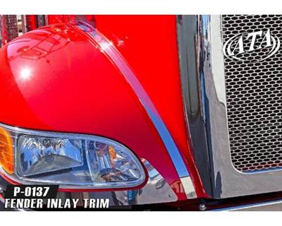 2010-2022 Peterbilt 337 Stainless Steel Fender Inlay Trim 22 GA