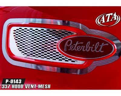 2011-2023 Peterbilt 337 Hood Vent Mesh, Stainless Steel 22 GA