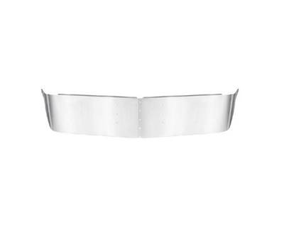 Peterbilt 587 18" Drop Sun Visor, Stainless Steel 18 ga, 2 Piece