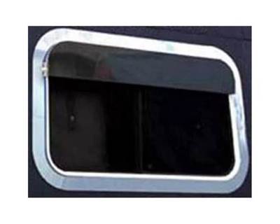 1999-2016 Peterbilt 587/387 Sleeper Window Surround Stainless Steel 22 GA