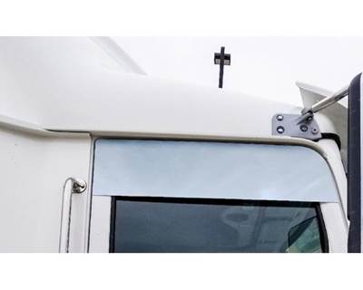 2001-2014 Western Star 5700 8 Inch Stainless Chop Top Trim, Blind Mount, No Mirror Bracket Cut Out