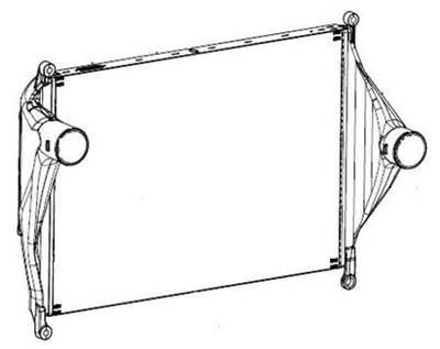 Freightliner Cascadia Charge Air Cooler (ATAAC)