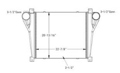 Freightliner MT45 Charge Air Cooler (ATAAC)