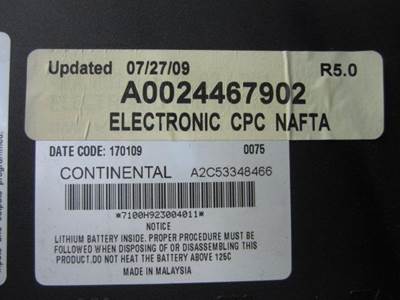 Freightliner Cascadia 125 Chassis Control Module