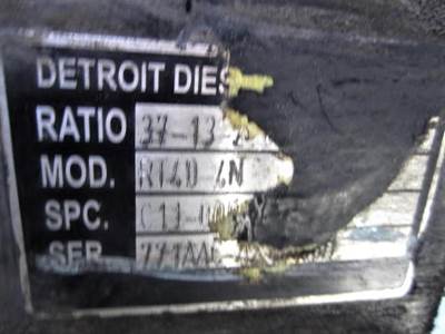 Detroit RT40-4NR285 Cutoff for a Freightliner FAS II AIRLINER LATE TANDEM
