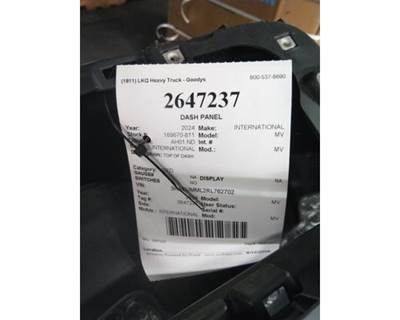 Used 2024 International MV Top Dash Panel
