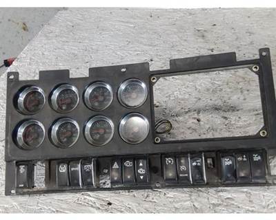 Used 2020 Kenworth T800B Dash Panel with 8 Gauges & 13 Switches, Part # S64-1196-1081/1197-1081