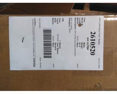 Isuzu 4HK1 DPF Filter