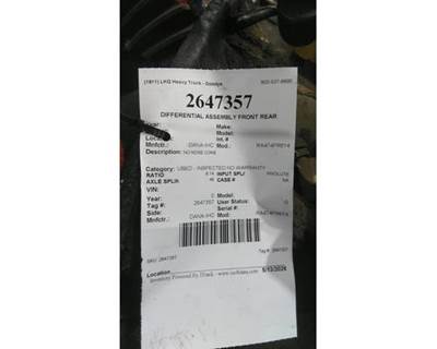 Dana/IHC RA474FR614 Front Differential for a Dana-Ihc RA474FR614