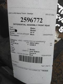 Eaton-Spicer DS404R308 Front Differential