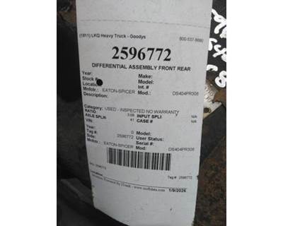 Eaton-Spicer DS404R308 Front Differential