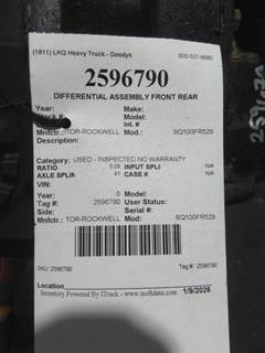 Meritor-Rockwell SQ100FR529 Front Differential