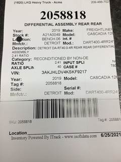 Detroit DART400-4RR241 Rear Differential