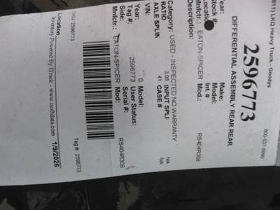 Eaton-Spicer RS404R308 Rear Differential