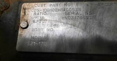 Eaton-Spicer S21170R538 Rear Differential