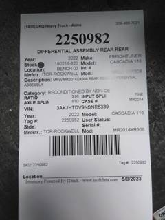 Meritor-Rockwell MR2014XR308 Rear Differential