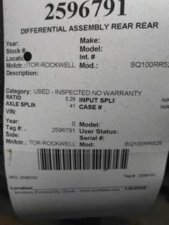 Meritor-Rockwell SQ100RR529 Rear Differential