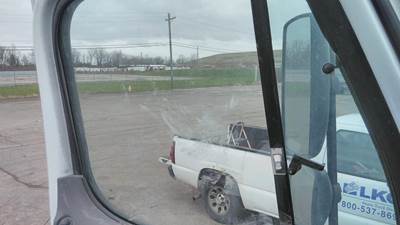 Freightliner 114SD Left Front Door Glass